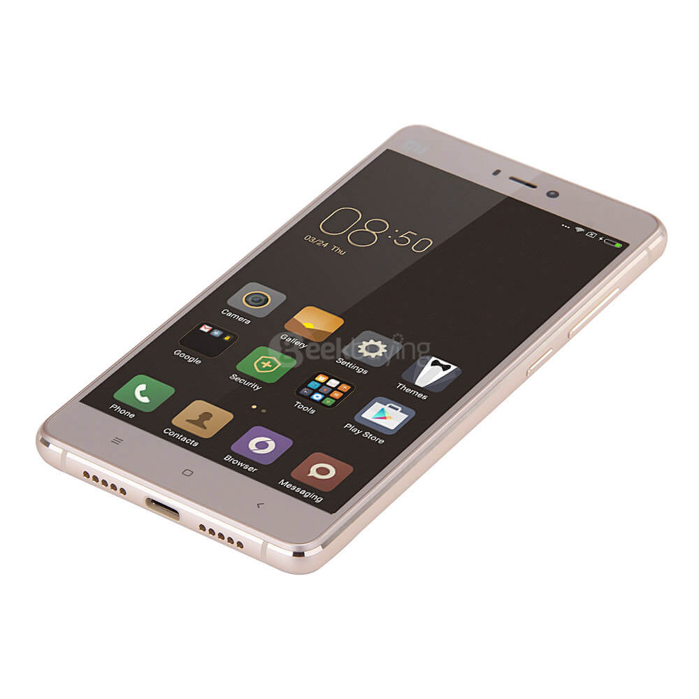 Xiaomi Mi4S /Mi 4S 4G LTE 5.0inch FHD MIUI 7.2 OS 3GB 64GB Smartphone 64-bit Snapdragon 808 Hexa Core 13.0MP Touch ID Type-C QC2.0 - Gold