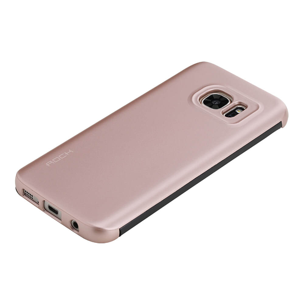 ROCK Case For Samsung Galaxy S7 Edge Smart Sleep Protective Cover - Pink