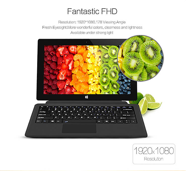 Jumper EZpad 5S Flagship 11.6 inch Intel Cherry Trail Z8300 Windows10 4GB/64GB 2in1 Ultrabook Tablet PC Quad Core 1.84GHz IPS 1920*1080 HDMI - Silver