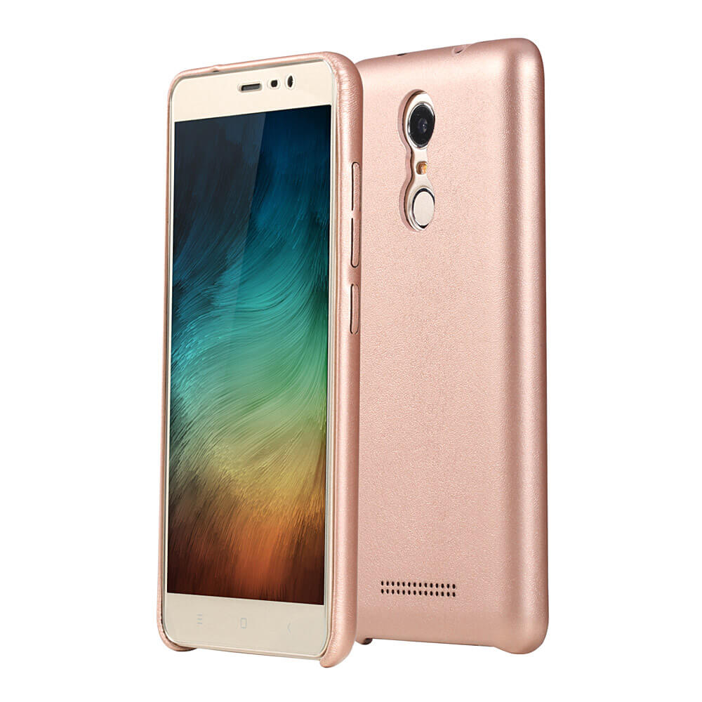 ROCK Touch Series Back Case For Xiaomi Redmi Note 3 Skin-like Hand Feeling Protective Shell Phone Cover - Rose Gold