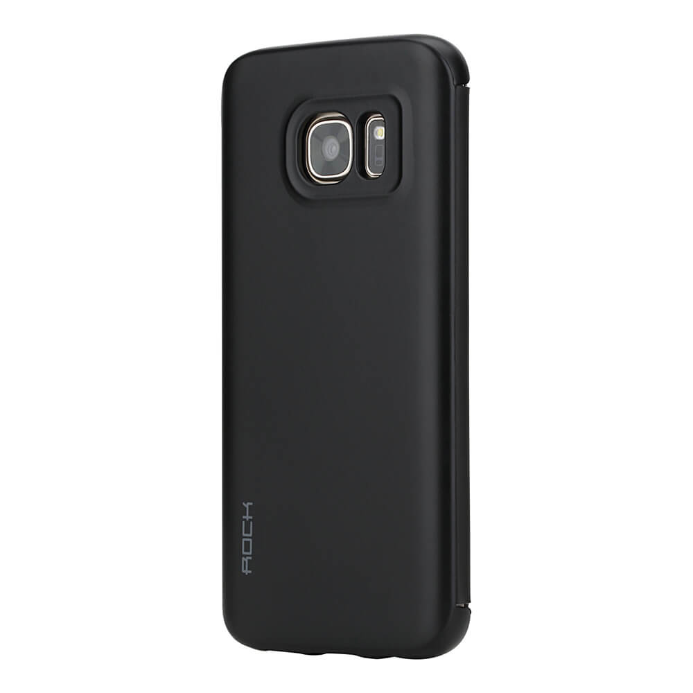 ROCK Case For Samsung Galaxy S7 Smart Sleep Protective Phone Cover - Black