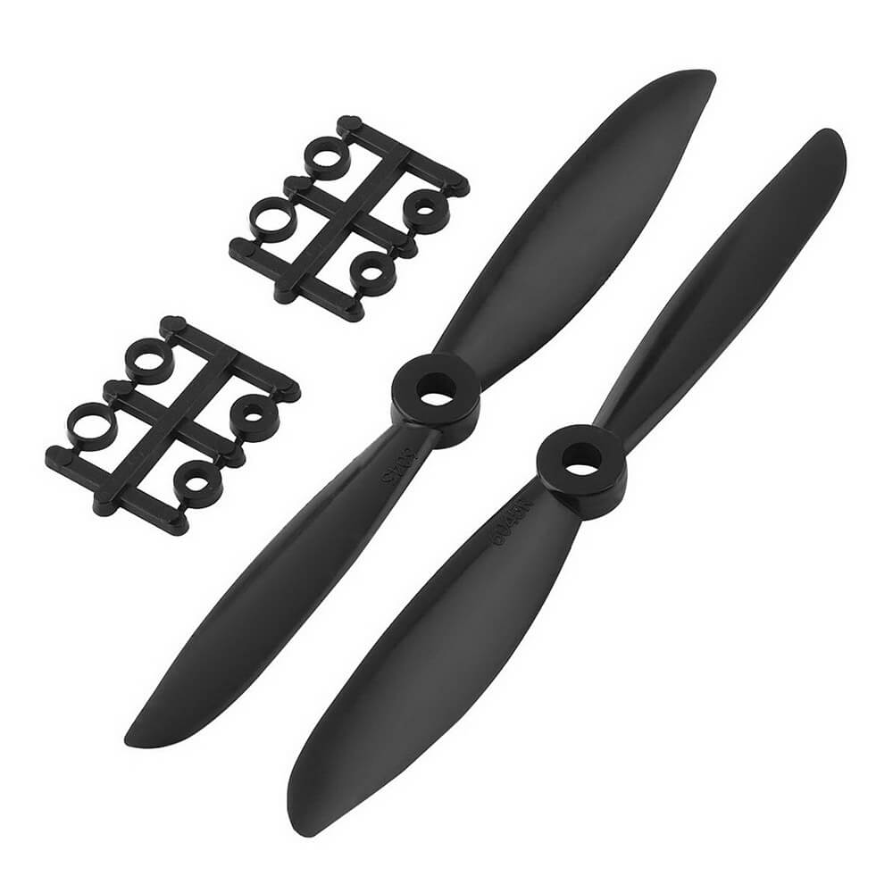 2 Pcs Prop 6045 6x4.5 Black Propeller Props CW CCW For Quadcopter QAV250