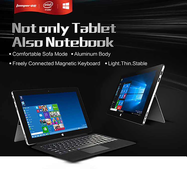 [Spain Stock]Jumper EZpad 5S Flagship 11.6 inch Windows10 4GB/64GB 2in1 Ultrabook Tablet PC Intel Cherry Trail Z8300 Quad Core 1.84GHz IPS 1920*1080 HDMI - Silver