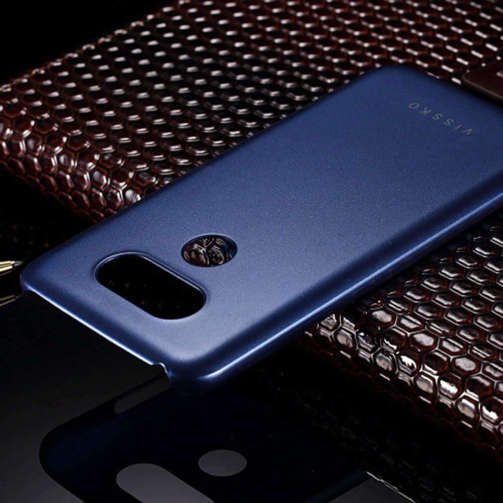 Vissko For LG G5 Phone Case PC Hard Shell Pearly Protective Back Cover - Blue