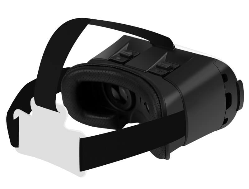 VR Case RK3Plus 3D Virtual Reality VR Headset IPD Focus Adjust FOV90 Gamepad Blu-ray Proof Toughened Glass  for 3.5 - 6 inch Smartphones