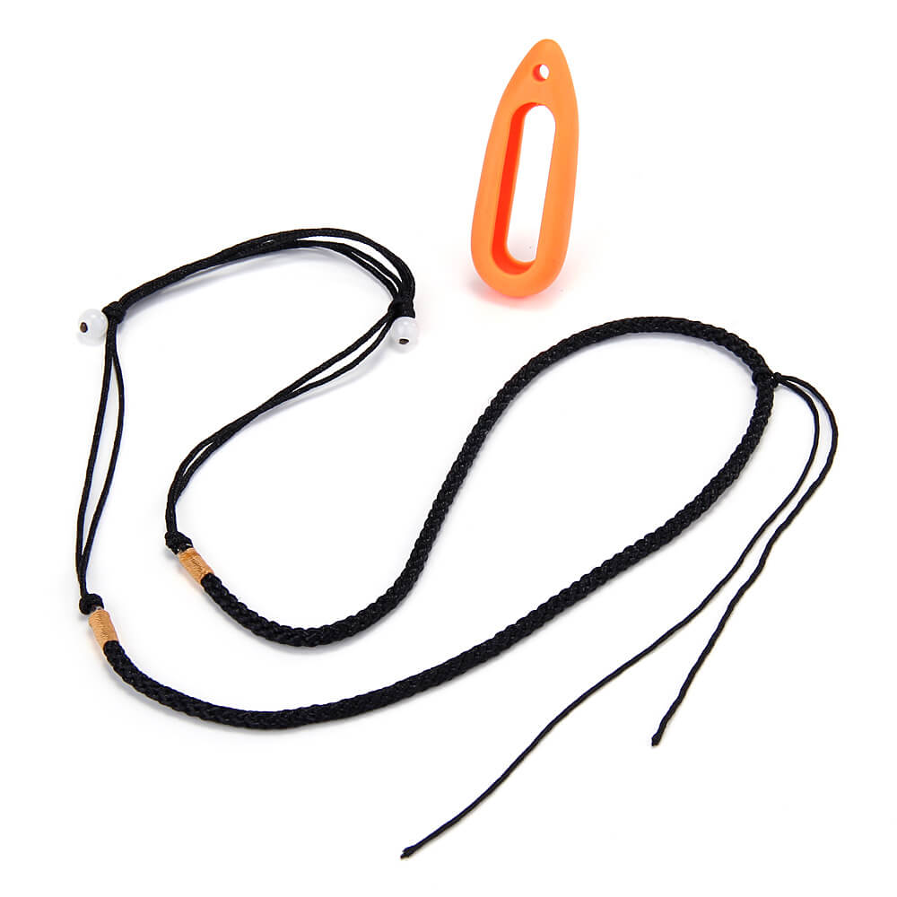 New Water Drop-shaped Silicone Necklace Pendant Case for Xiaomi Miband / 1S Smart Bracelets - Orange