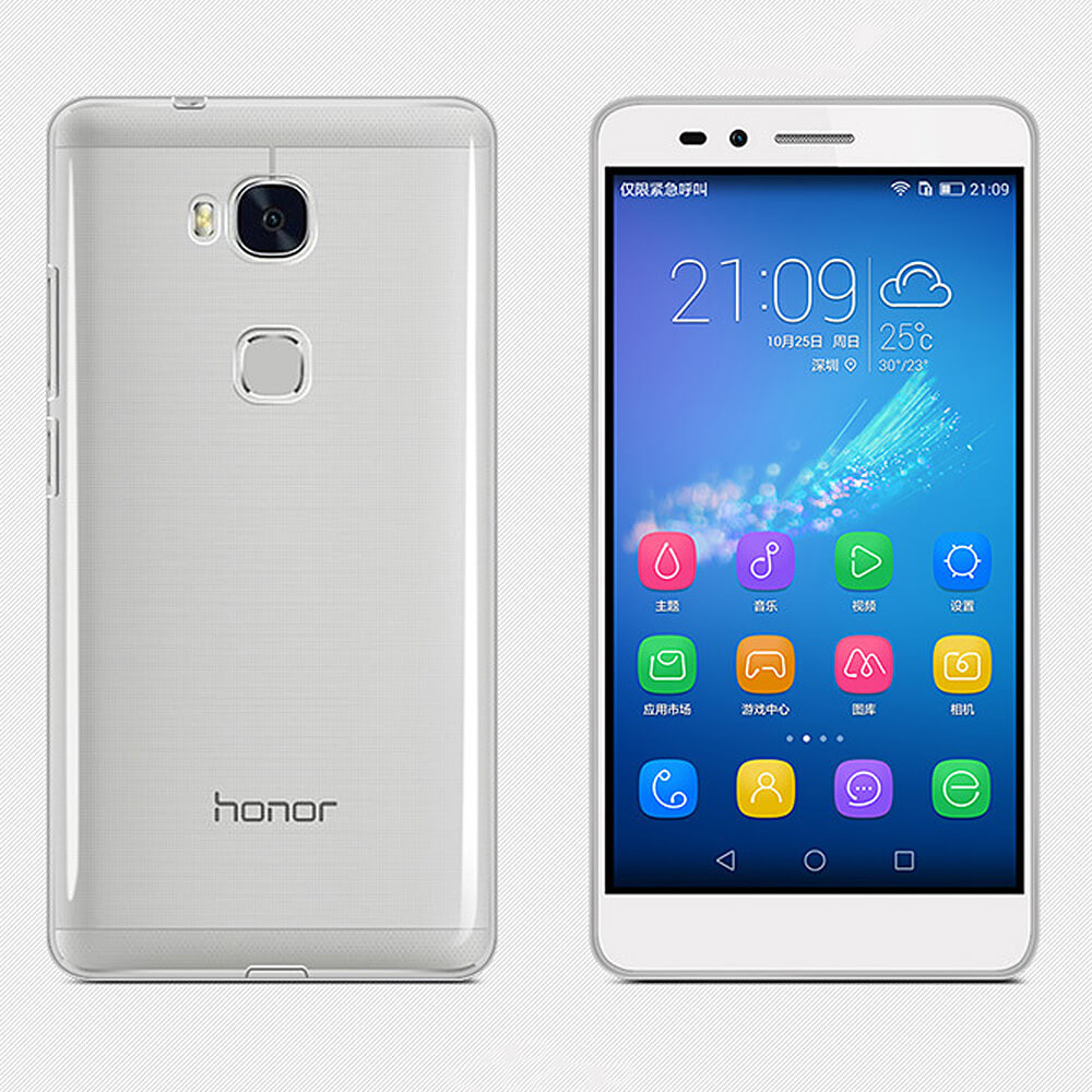 TPU Case For HUAWEI Honor 5X Back Cover Ultra-thin Drop-resistance Soft Phone Shell - Transparent