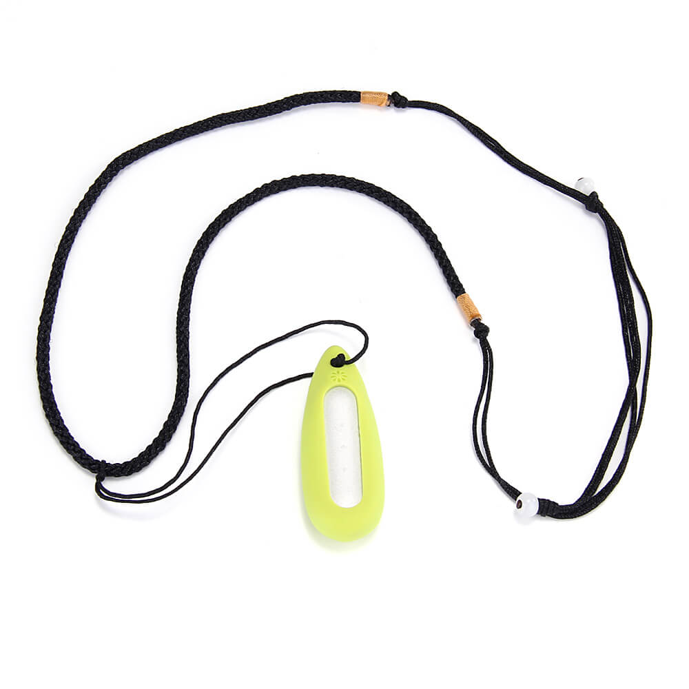 New Water Drop-shaped Silicone Necklace Pendant Case for Xiaomi Miband / 1S Smart Bracelets - Green