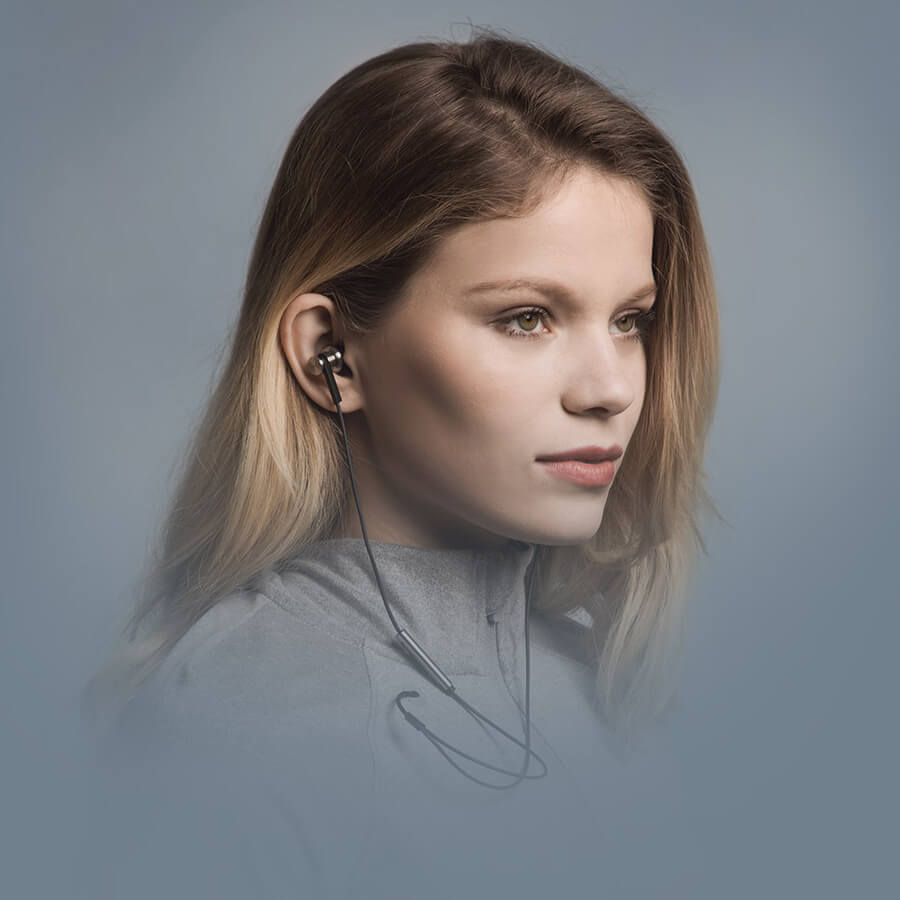 Original Xiaomi Mi IV In-ear Dual Dynamic Driver Wired Control Earphone Headphone with MIC for Android iOS - Gold