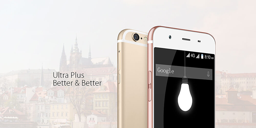 Blackview Ultra Plus/A6 Plus 5.5inch 4G LTE HD Android 5.1 Smartphone 64-Bit MT6735 Quad Core 2GB RAM 16GB ROM 5.0MP 13.0MP 3180mAh OTG - Silver