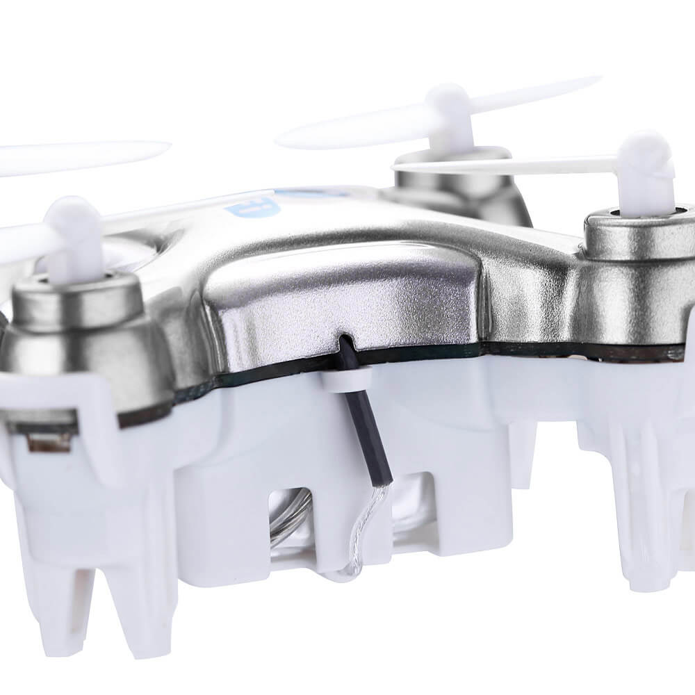 Cheerson CX-10W CX10W Mini Wifi FPV 0.3MP Camera LED 3D Flip 2.4G 4CH 6 Axis RC Quadcopter RTF - Dark Gray