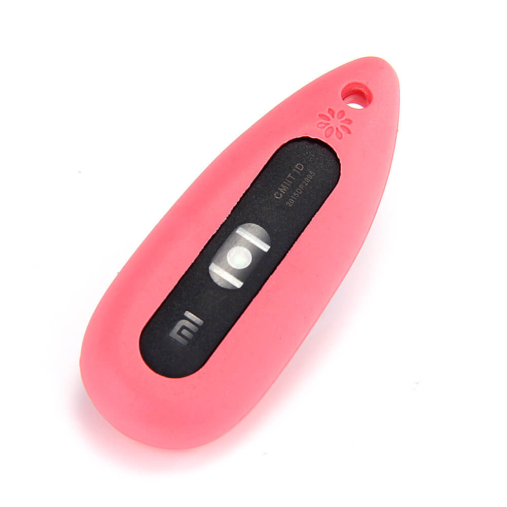 New Water Drop-shaped Silicone Necklace Pendant Case for Xiaomi Miband / 1S Smart Bracelets - Red
