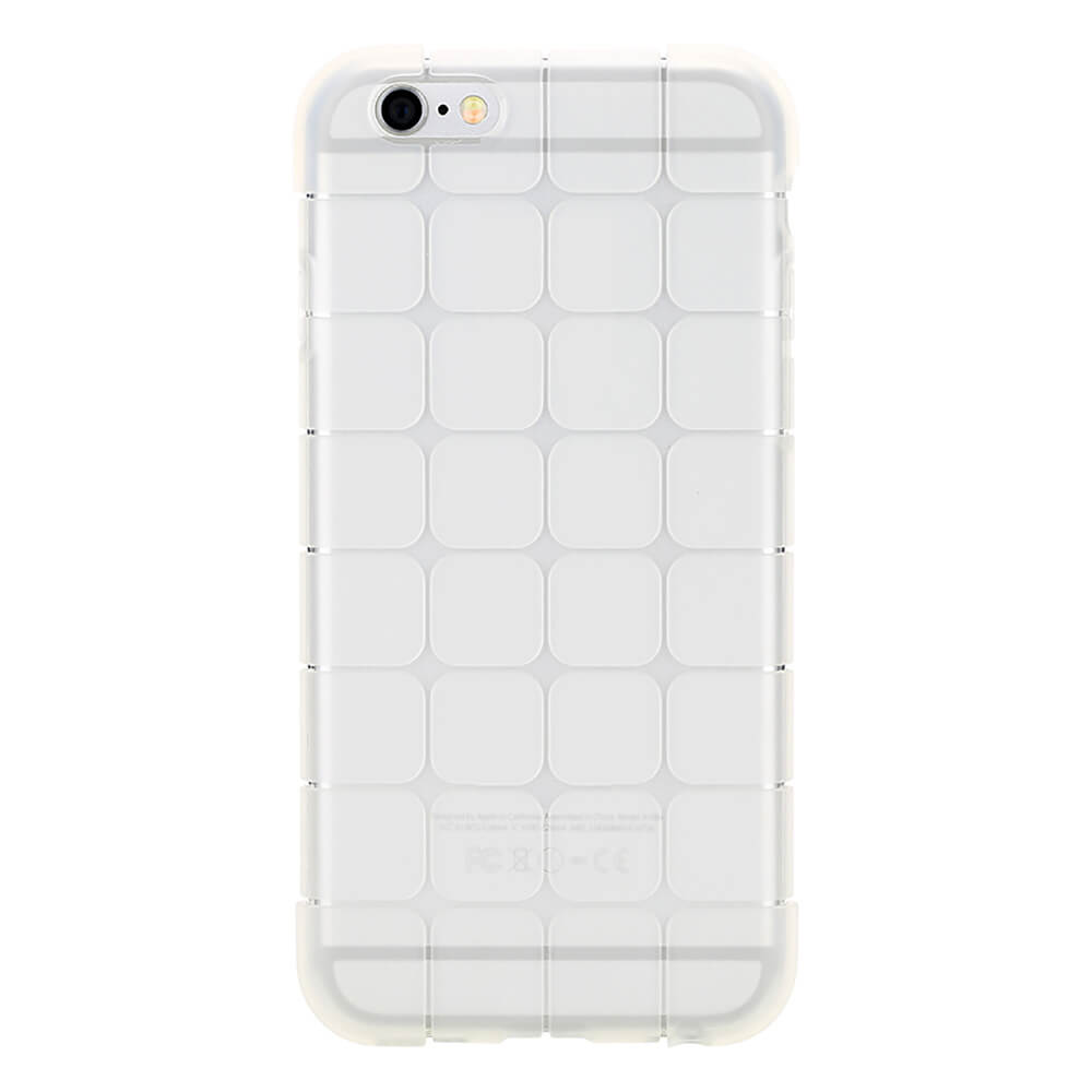 ROCK Cube Series TPU Phone Case For iPhone6 Plus / 6S Plus 5.5inch Shockproof Protective Back Cover - Transparent