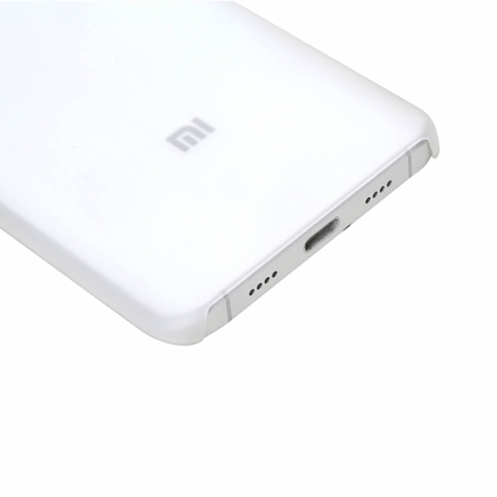 Original Case For Xiaomi Mi 5 Translucent Colorful Protective PC Back Cover - White