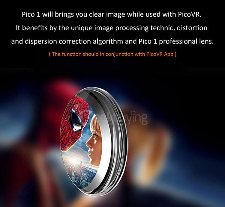 Pico 1 3D VR Virtual Reality Headset FOV 96 IPD Adjustment VR Helmet for 5-6inch Android Smartphones