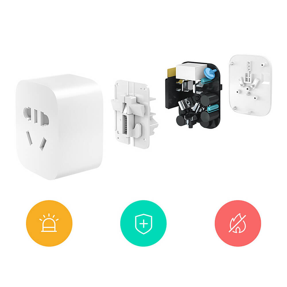 Original Xiaomi Mi Smart WiFi Socket Intelligent APP Remote Control Timer Plug for TV Lamp Electrical Appliances - White