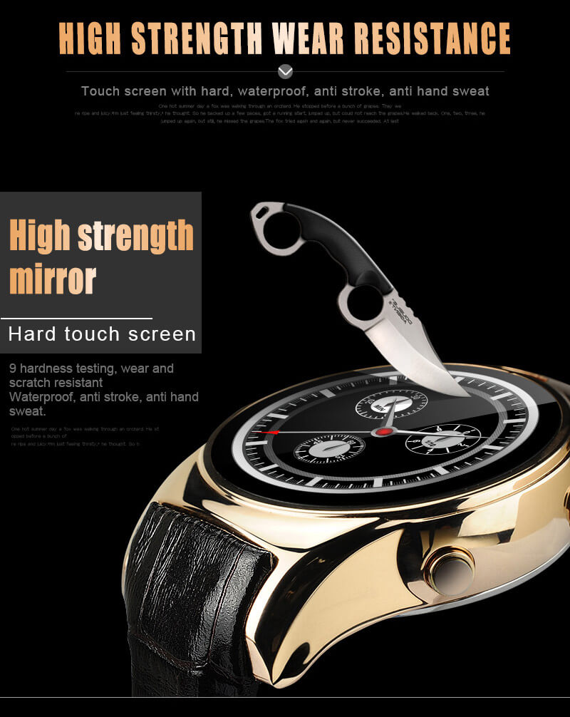Aiwatch G3 Smart Watch Phone MTK2502 Bluetooth 4.0 GSM SIM Card 1.3