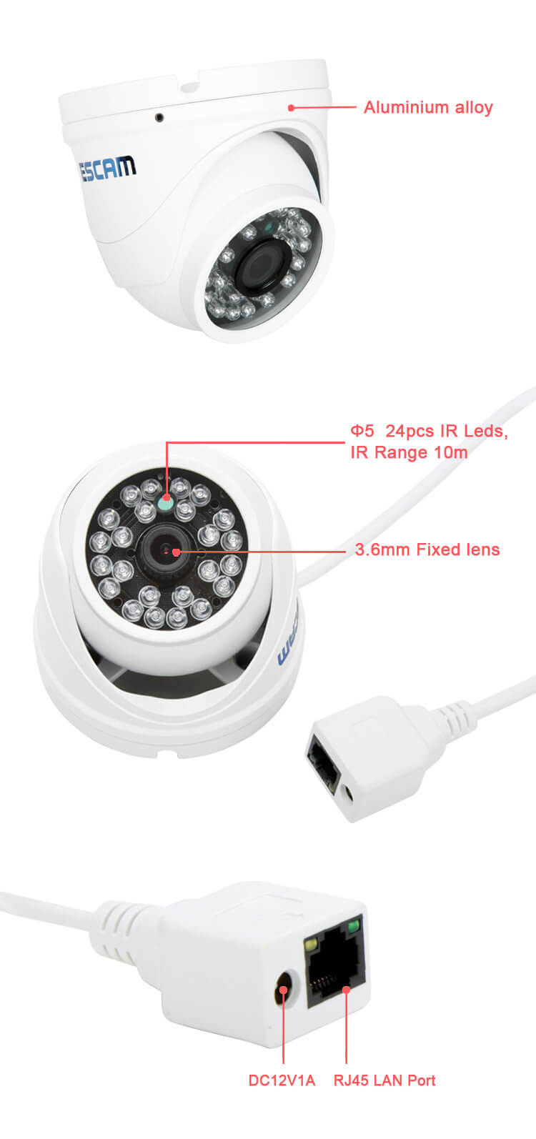HD 720P P2P Cloud IP Camera