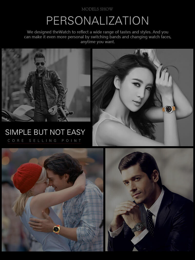 Makibes Wear HR MTK2502C Heart Rate Monitor Smart Watch Bluetooth 4.0 Gesture Control Siri Function For Android iOS - Black