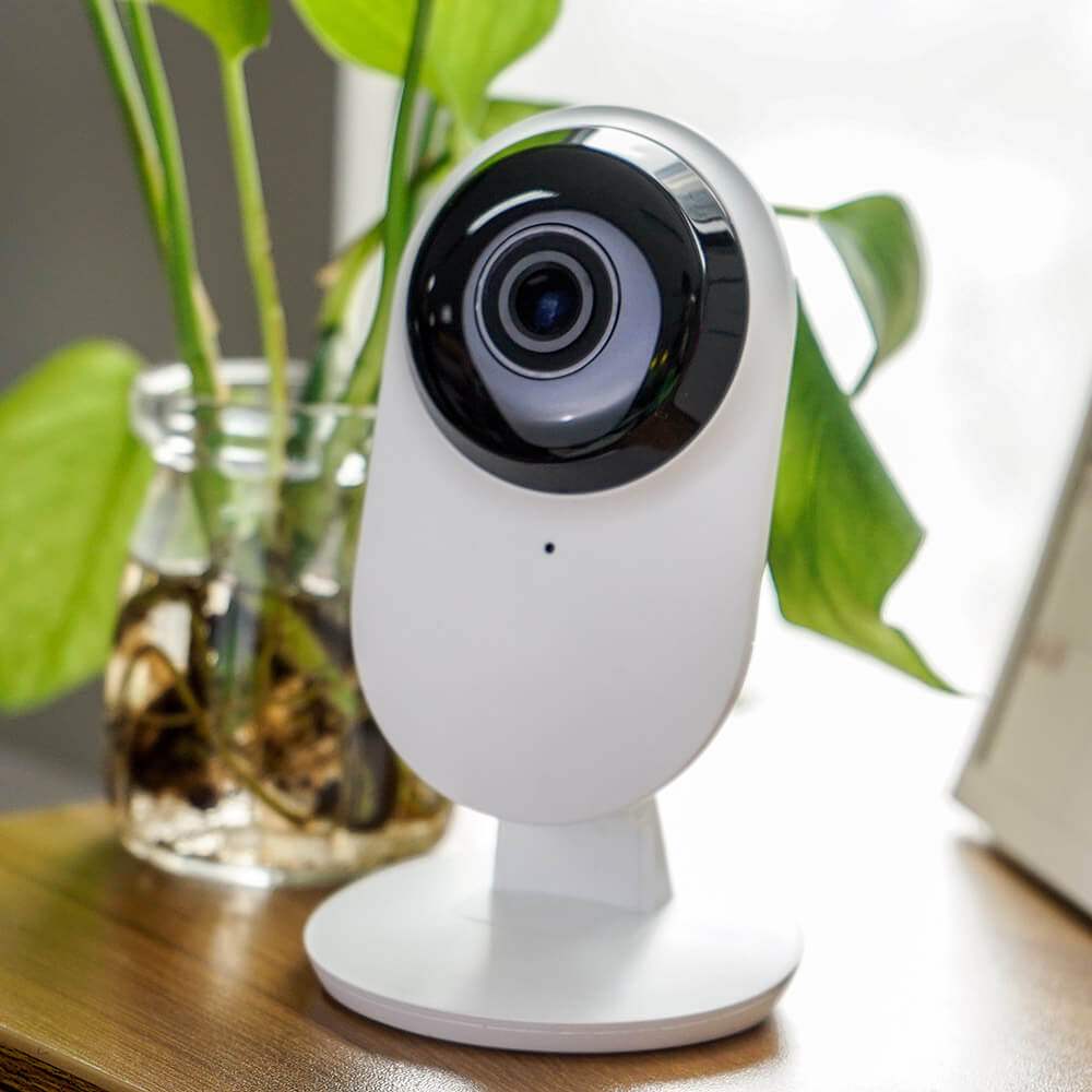 [HK Stock] Official US Edition Yi Home Camera 2 FHD 1080P Ambarella S2LM 130 Wide Angles Gesture Recognition Human Detection Yi Smart WiFi Camera 2 - White