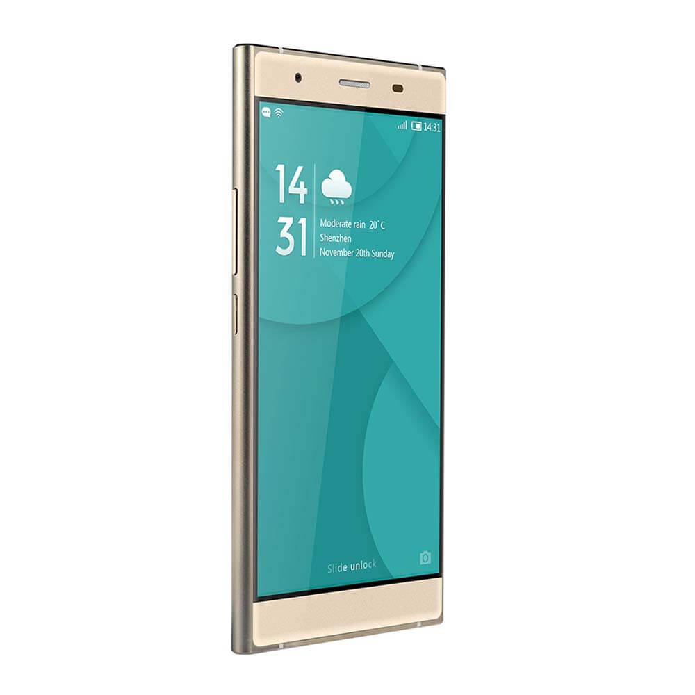 [HK Stock]DOOGEE Y300 5.0inch IPS HD 4G LTE Android 6.0 Smartphone 64-Bit MTK6735 Quad Core 2GB RAM 64GB Storage 13.0MP 5.0MP OTG - Gold