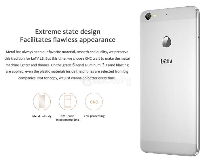 [Package B]LeTV 1S X501 5.5inch FHD 4G EUI5.5 Android 5.0 3GB 32GB Smartphone(Gold)+Protective Case(Transparent)+Tempered Glass Screen Protector