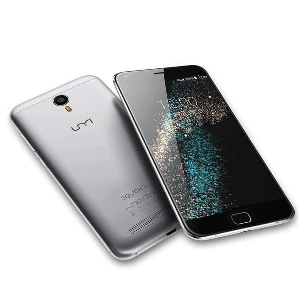 UMI TOUCH X 5.5inch 2.5D FHD 4G LTE Android 6.0 2GB 16GB Smartphone 64bit MTK6735A Quad-Core 1.3GHz 5.0MP 13.0MP 4000mAh OTG Metal Body - Gray