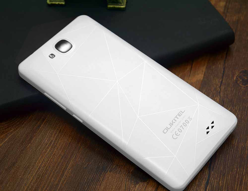 [HK Stock]OUKITEL C3 5.0 Inch HD Screen Android 6.0 MT6580A 3G Smartphone 1GB RAM 8GB ROM Quad Core 1.3GHz 8.0MP Camera WIFI GPS - White
