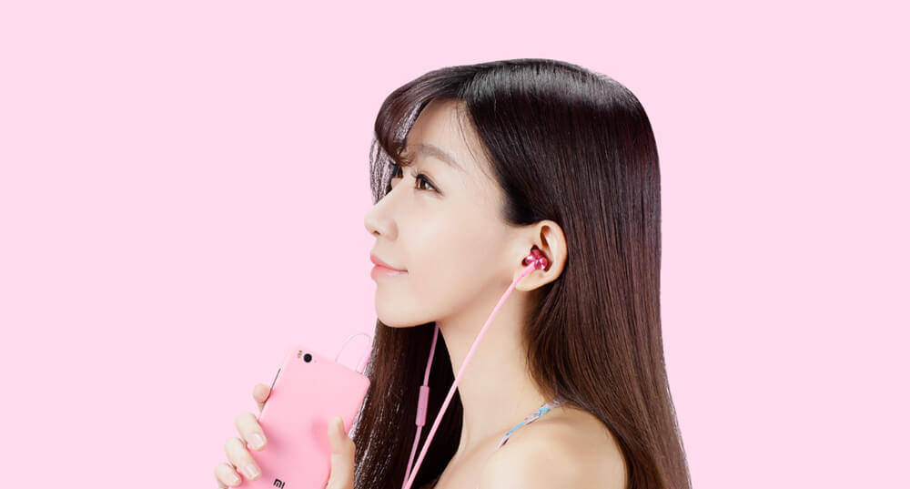 Original Xiaomi Piston Basic 3.5mm Wire Control Earphone 1.25m Music Headset for IOS Android - Black