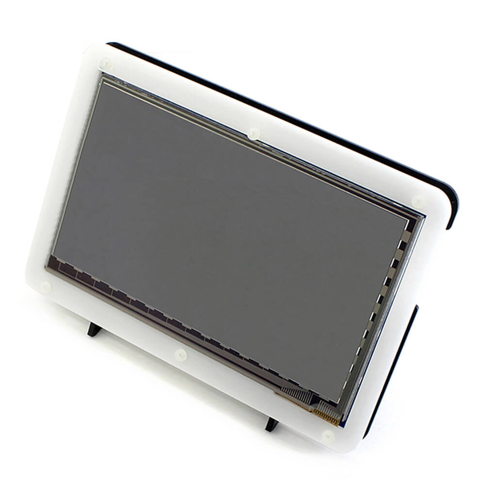 Raspberry Pi 3 Model B + 7inch HDMI LCD (C) + Bicolor Case + 8GB Micro SD Card + Power Adapter