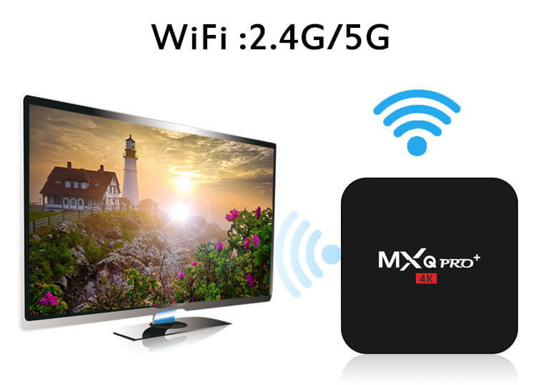[Spain Stock]MXQ PRO+ Amlogic S905 2G/16G KODI TV BOX 5G WIFI 1000M LAN Bluetooth4.0