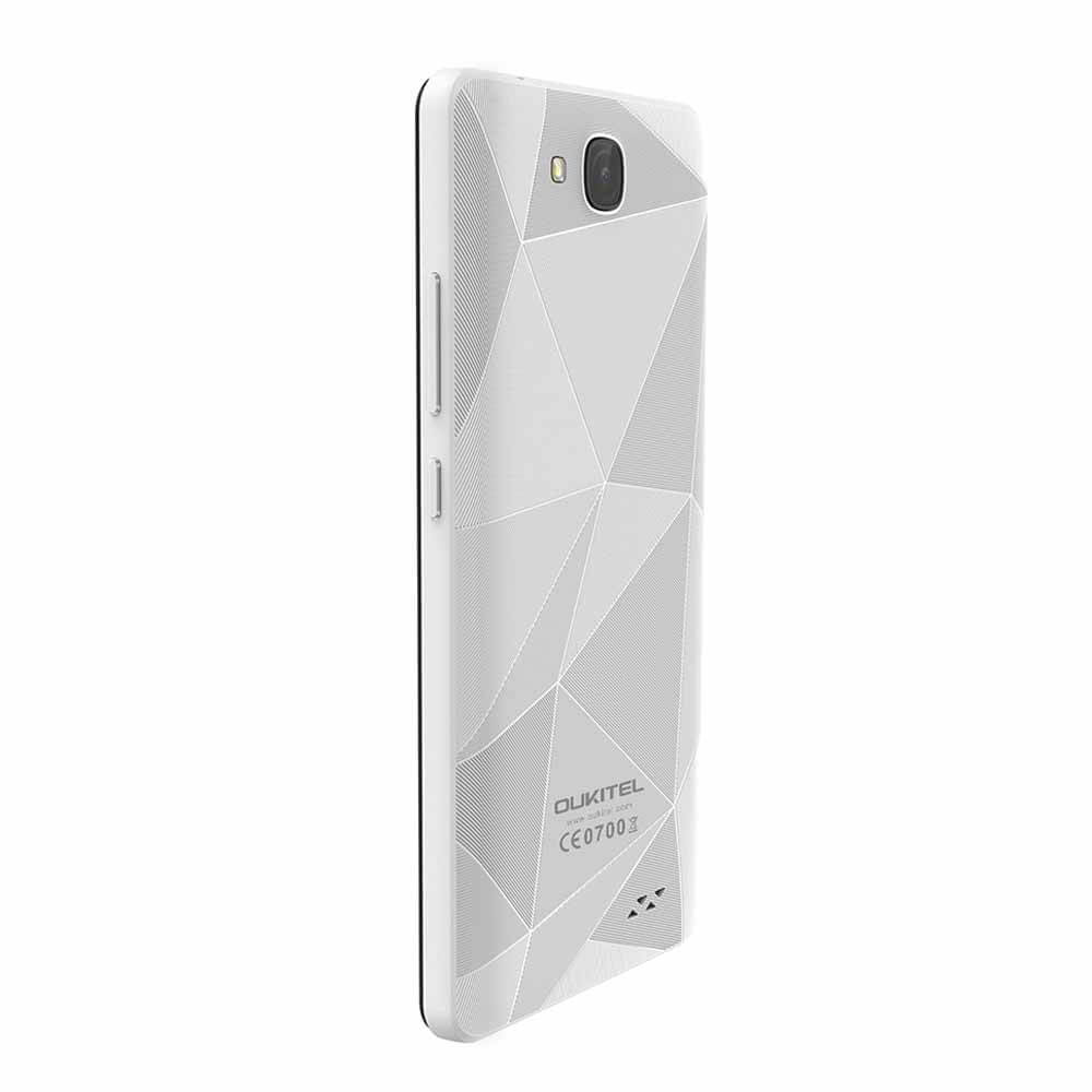 [HK Stock]OUKITEL C3 5.0 Inch HD Screen Android 6.0 MT6580A 3G Smartphone 1GB RAM 8GB ROM Quad Core 1.3GHz 8.0MP Camera WIFI GPS - White