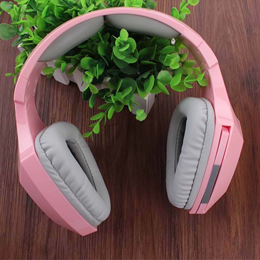 OVLENG V8/5 V8-5 Bluetooth Wireless Stereo Headset Movie Game Headphone - Pink