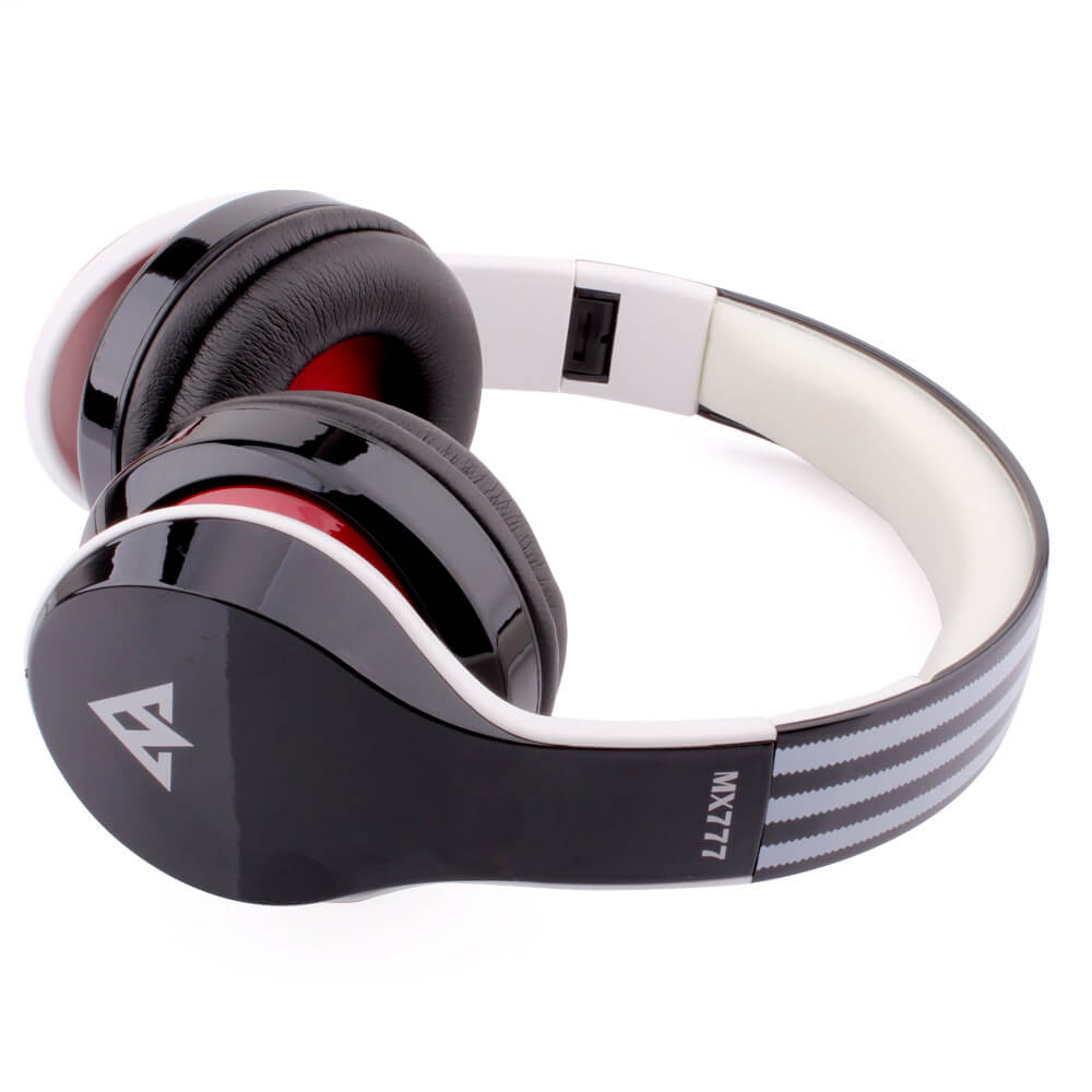 Original OVLENG MX777 Bluetooth Headphone Foldable FM/SD Card Headset For PC Laptop Mobile - Black