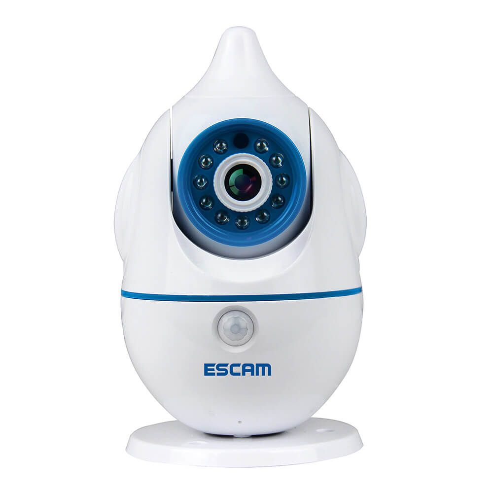 ESCAM Penguin QF521 Wireless WiFi Baby Monitor HD 720P P2P Smart Security Camera - White