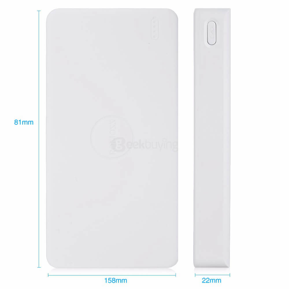 Original ROMOSS Polymos 20 Dual USB 20000mAh Li-polymer Power Bank Mobile Power Charger - White