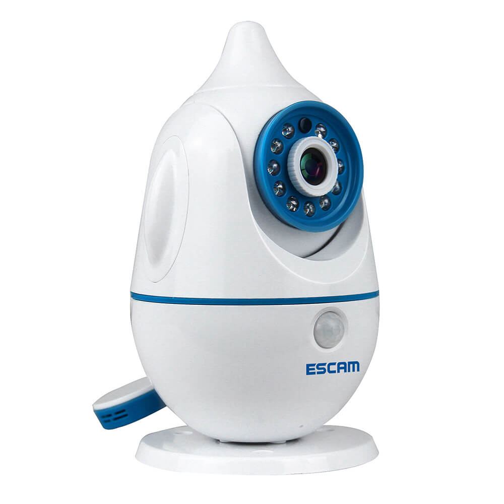 ESCAM Penguin QF521 Wireless WiFi Baby Monitor HD 720P P2P Smart Security Camera - White