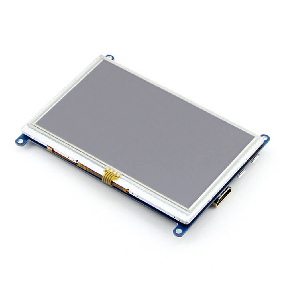 Raspberry Pi 3 Model B 5inch HDMI LCD (B) Bicolor Case 8GB Micro SD Card