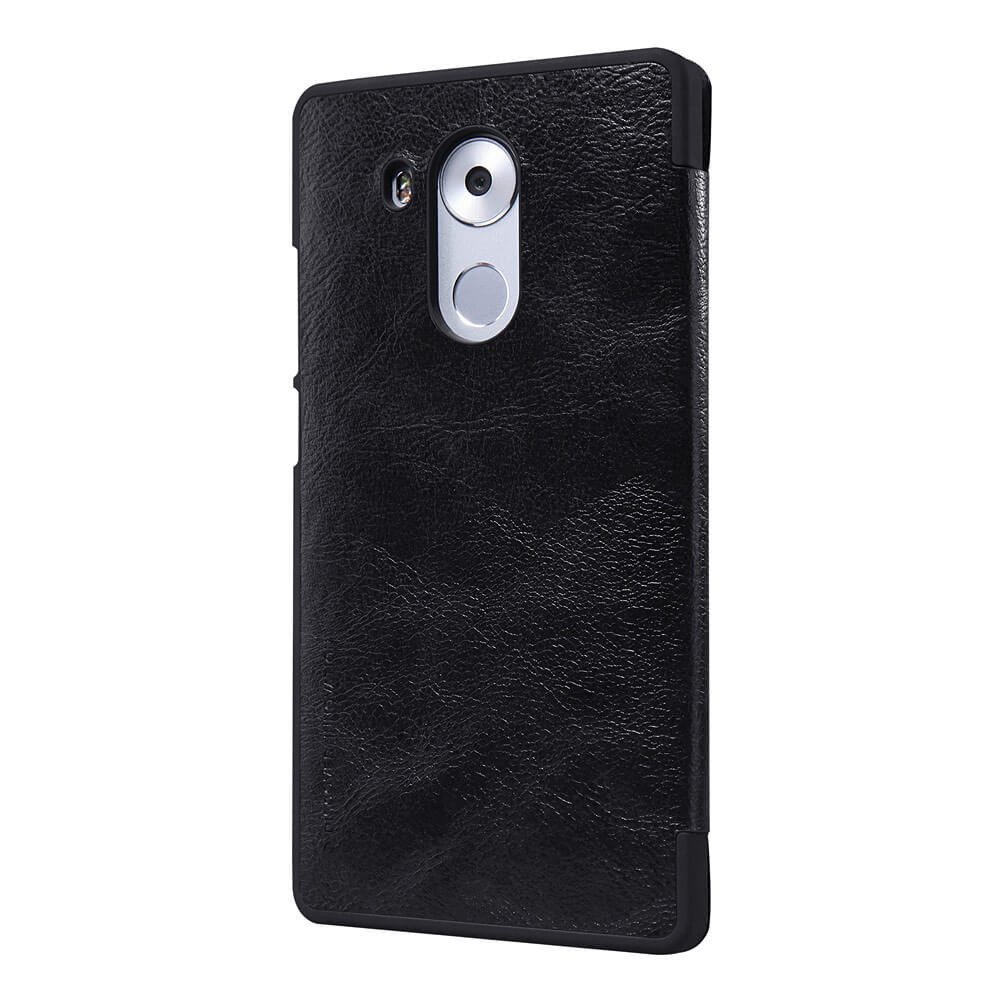 NILLKIN Leather Case For HUAWEI Ascend Mate 8 Protective Flip Cover Phone Shell Smart Sleep With Window - Black