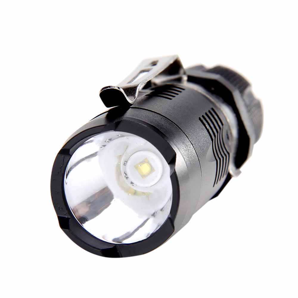 SK58 Mini LED Flashlight Waterproof Flashlight for Outdoor Night Ride - Black