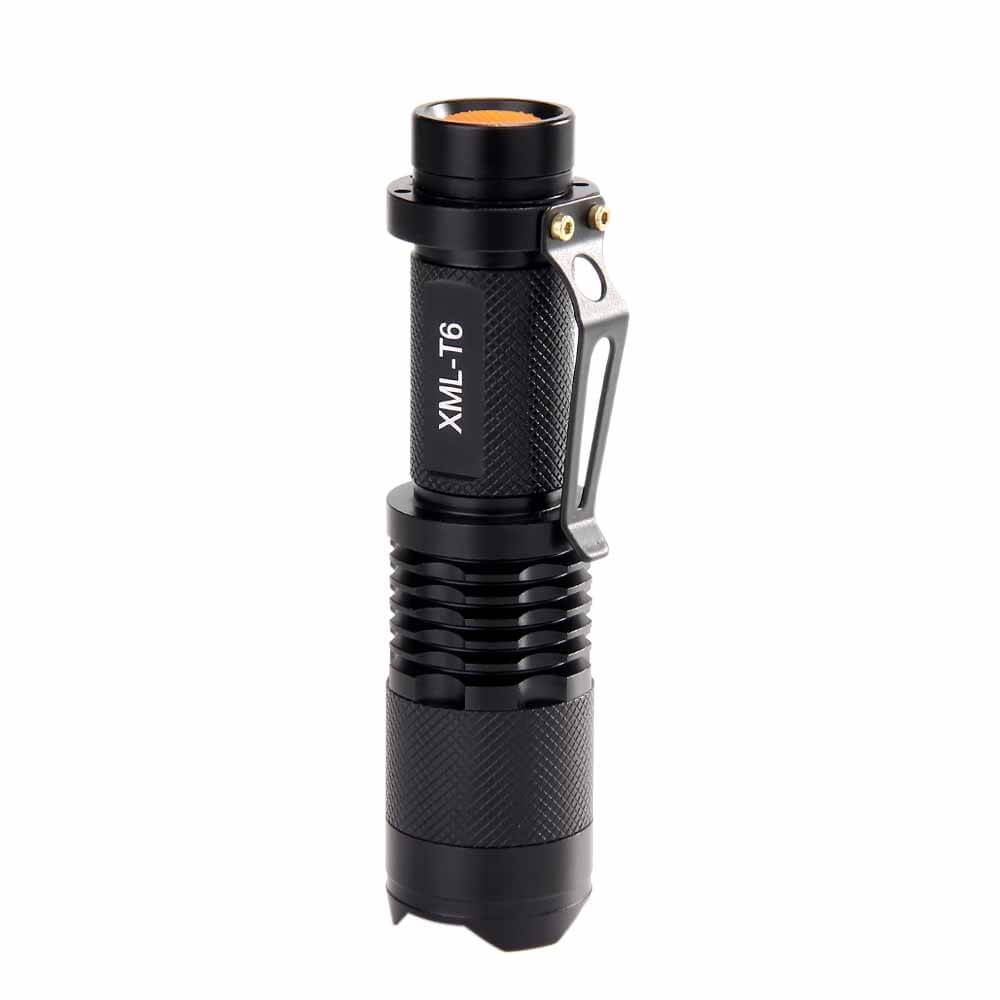 UItraFire SK98 XML-T6 Flashlight 200 Lumens with Strong Optical Zoom  - Black