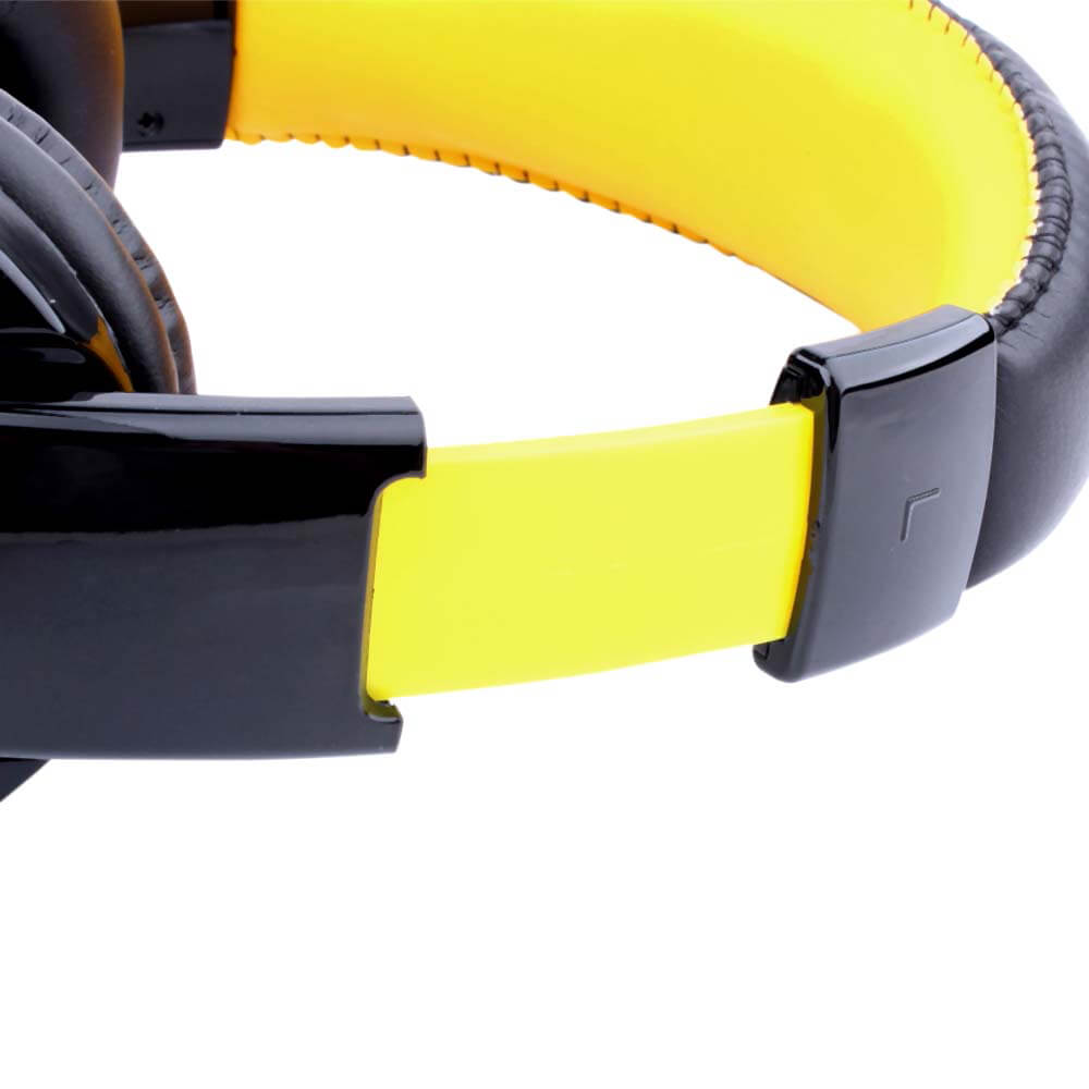 OVLENG V8 Wireless Bluetooth Game Headset Movie Gaming Headphone for Phone PC Tablet Laptop - Black+Yellow