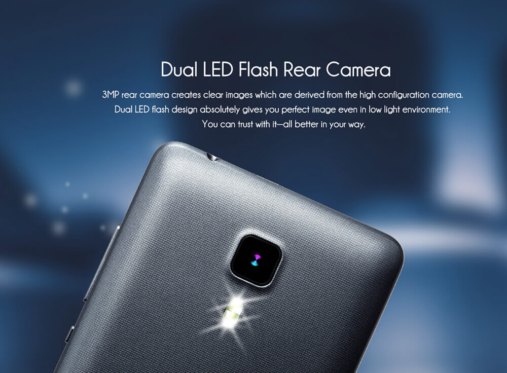 [HK Stock]LEAGOO Z1 4.0 Inch Android 5.1 3G Smartphone MT6580M Quad Core 1.3GHz 512MB RAM 4GB ROM 2.0MP+3.0MP Camera - Gray