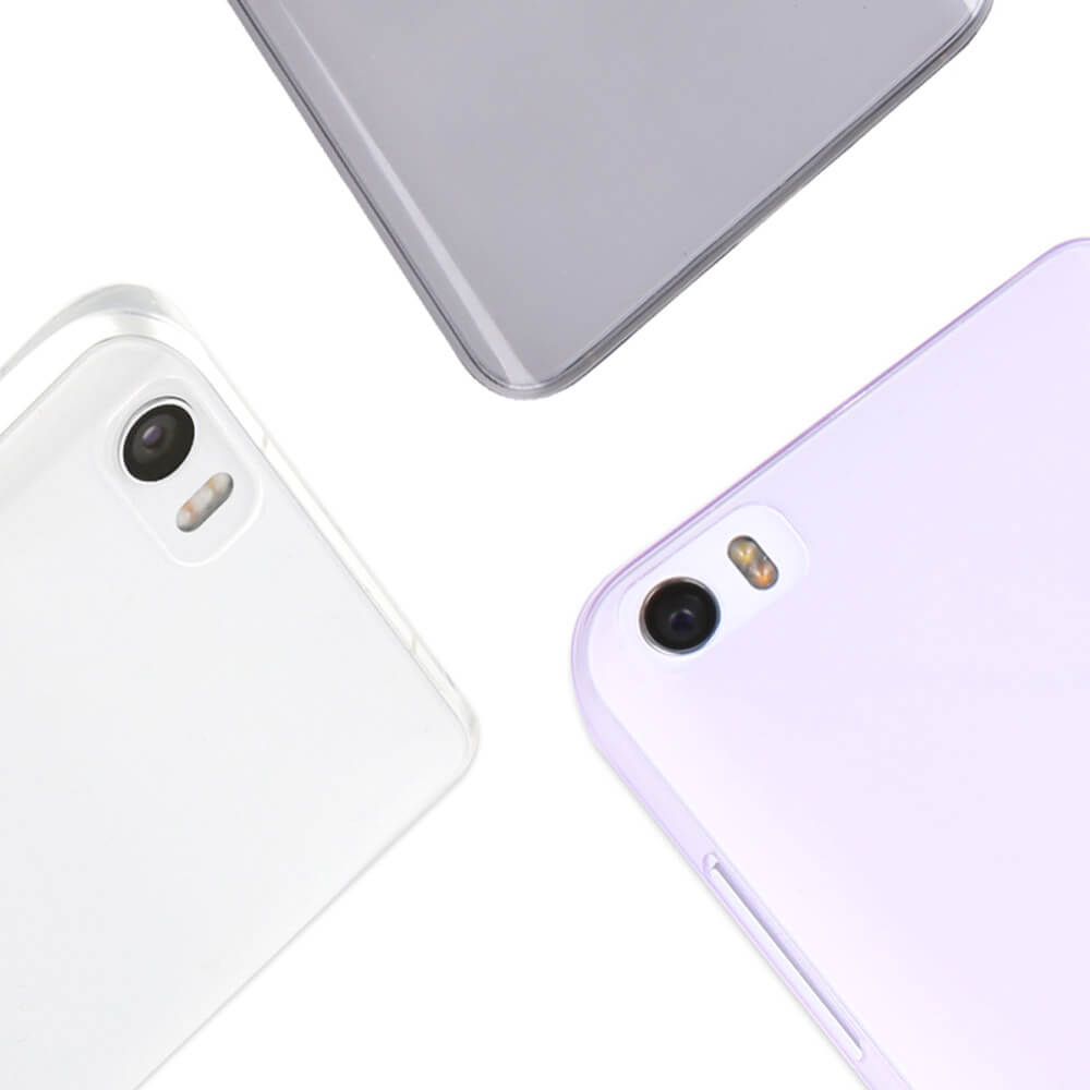 Original Case For Xiaomi Mi5 0.4mm Ultra-thin Protective Back Cover Phone Shell - Transparent Black