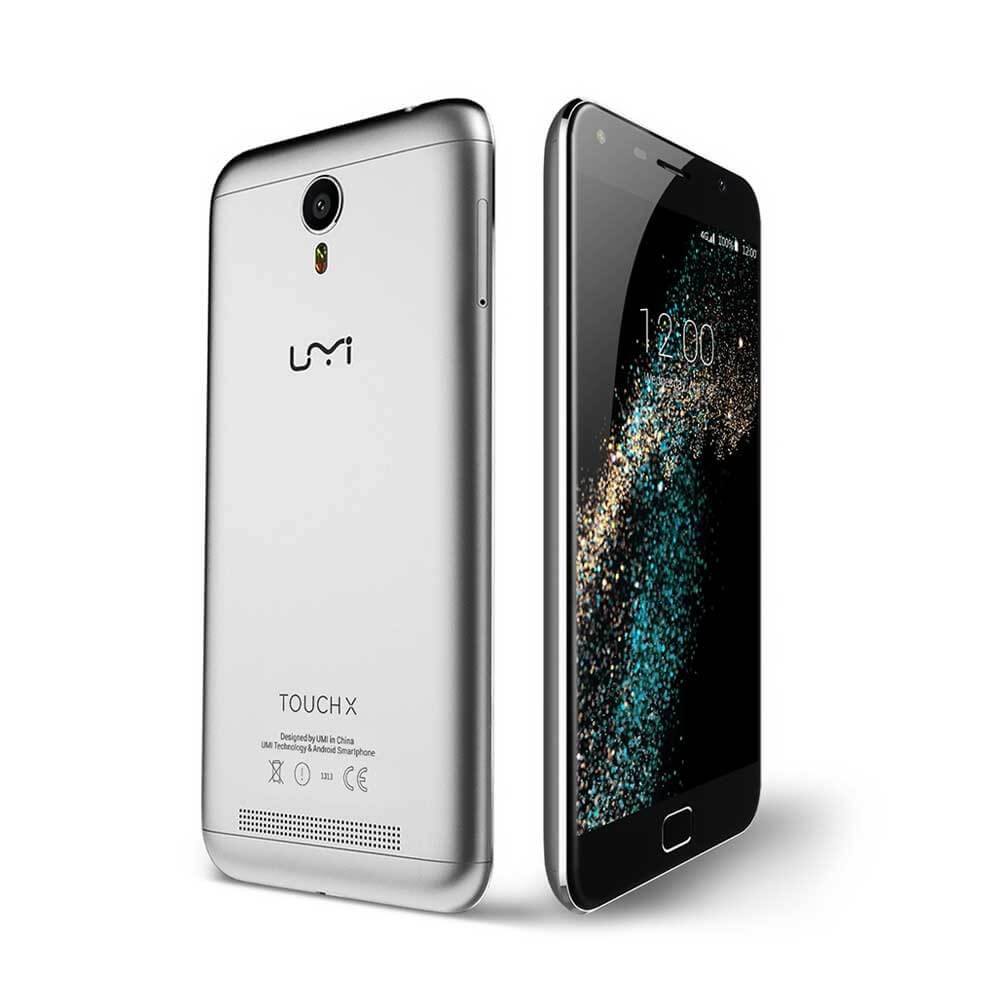 UMI TOUCH X 5.5inch 2.5D FHD 4G LTE Android 6.0 2GB 16GB Smartphone 64bit MTK6735A Quad-Core 1.3GHz 5.0MP 13.0MP 4000mAh OTG Metal Body - Gray