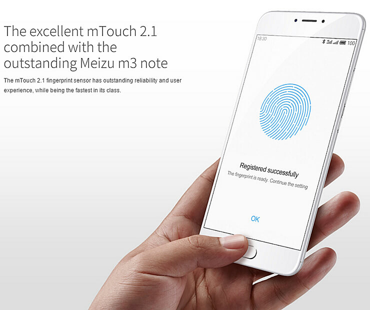 [HK Stock]MEIZU M3 Note 5.5inch FHD 4G LTE 4100mAh 3GB 32GB  Smartphone Helio P10 Android 5.1 13.0MP Touch ID Metal Body - Silver
