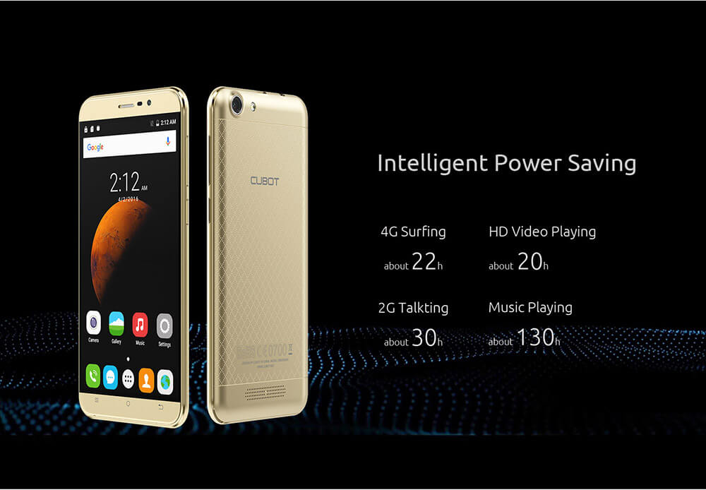 [HK Stock]CUBOT DINOSAUR Smartphone 5.5inch IPS HD 4G FDD-LTE Android 6.0 3GB 16GB MTK6735A Quad Core 4150mAh Battery Utra-thin OTG Hoknot - Black