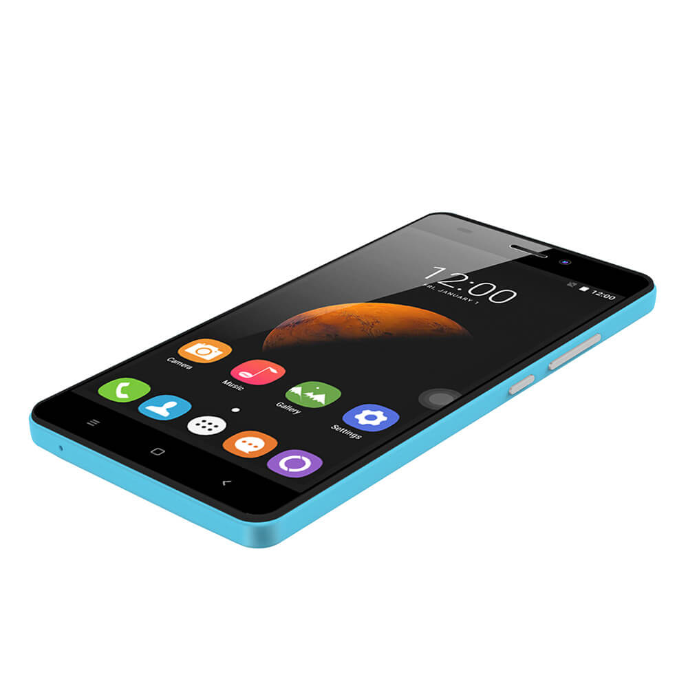 [HK Stock]OUKITEL C3 5.0 Inch HD Screen Android 6.0 MT6580A 3G Smartphone 1GB RAM 8GB ROM Quad Core 1.3GHz 8.0MP Camera WIFI GPS - Blue