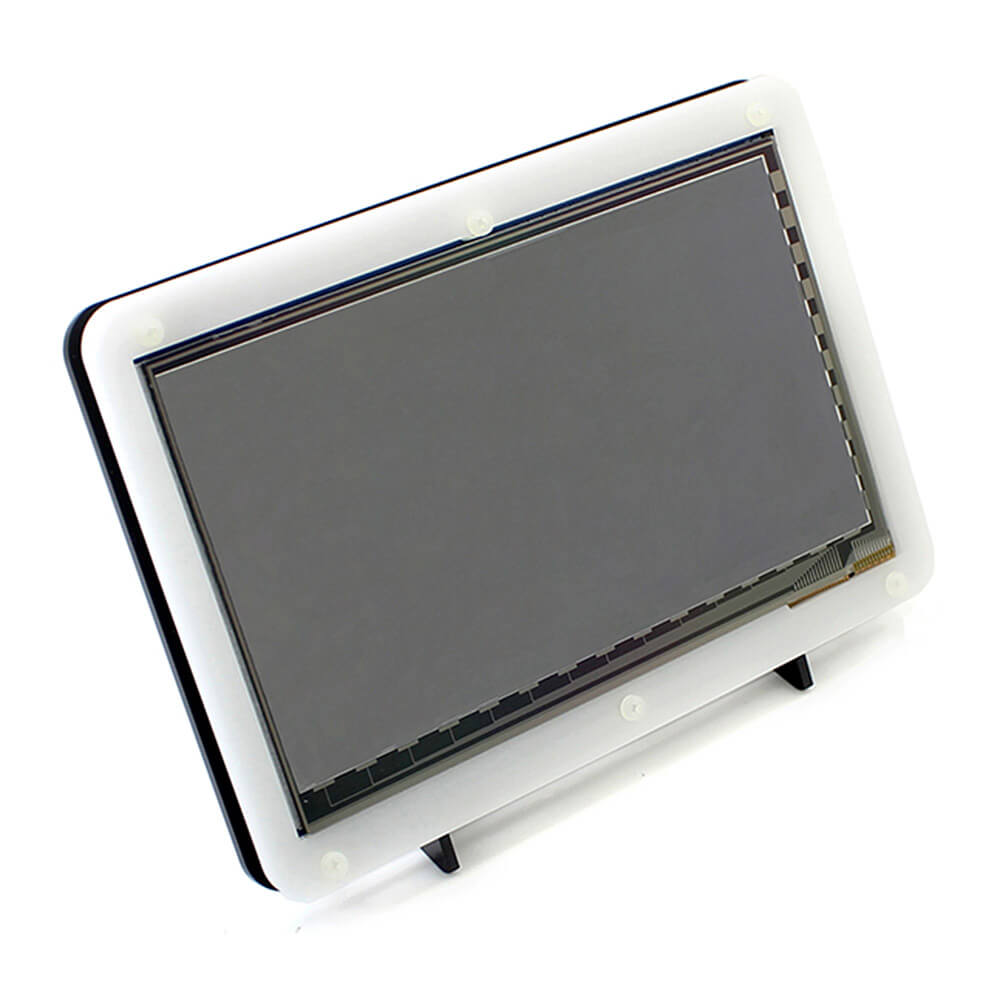 Raspberry Pi 3 Model B + 7inch HDMI LCD (C) + Bicolor Case + 8GB Micro SD Card + Power Adapter