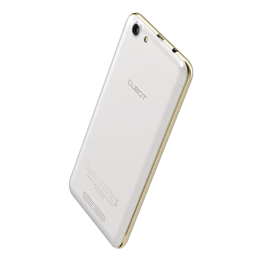 [HK Stock]CUBOT DINOSAUR Smartphone 5.5inch IPS HD 4G FDD-LTE Android 6.0 3GB 16GB MTK6735A Quad Core 4150mAh Battery Utra-thin OTG Hoknot - White